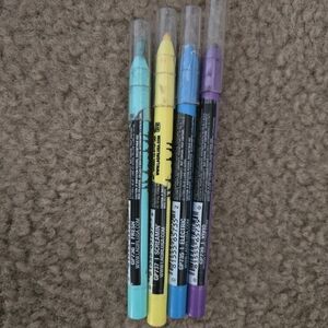 LA Girl Eyeliner Set - Aqua, Yellow, Blue, Purple